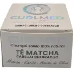 CurlMed Champú Sólido Cabello Quebradizo Té Matcha 80g - 5